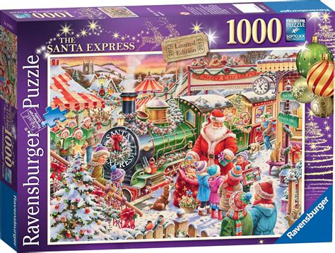 Ravensburger Christmas 2013 Limited Edition The Santa Express Puzzle (1000 Pieces): Amazon.co.uk ...