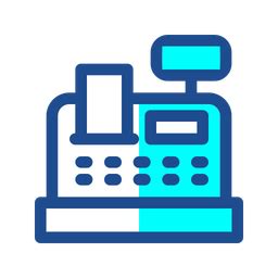 Cash Register Icon - Download in Dualtone Style
