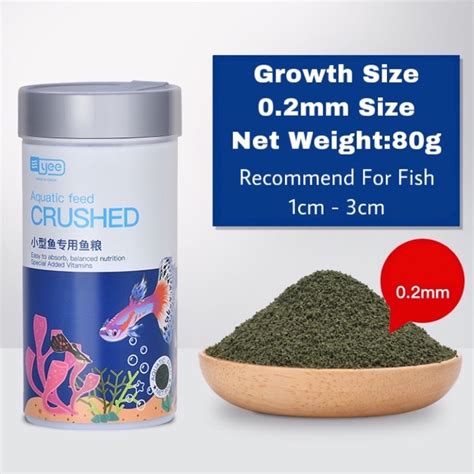 KFEI89 YEE Tiddler 0.2mm 0.6mm Small Fish Food Guppy Food Makanan Growth Colour Guppy / Betta ...