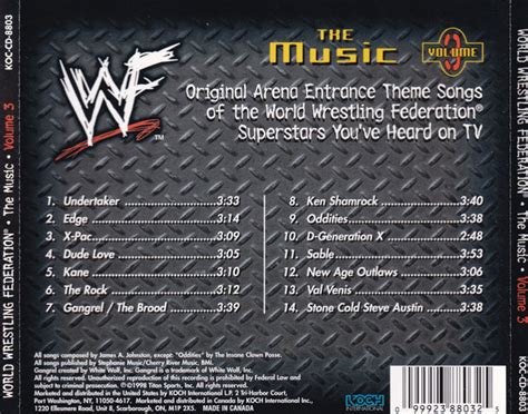 Soundtrack - (WWF) WWE The Music, Vol. 3 - CD