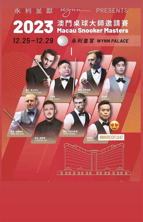 snooker.org on Twitter: "Poster for the Macau Snooker Masters."