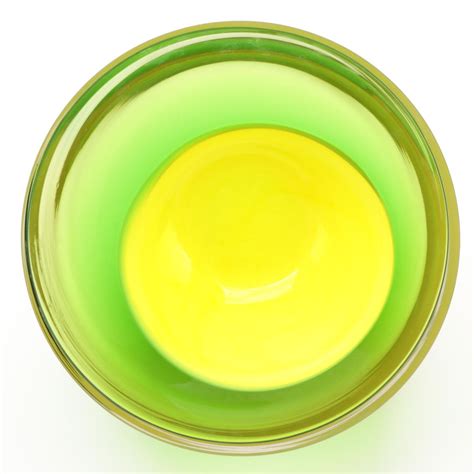 Green and Yellow Art Glass Centerpiece Bowl | EBTH