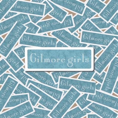 Gilmore Girls Font Sticker Full Color Matte | Etsy