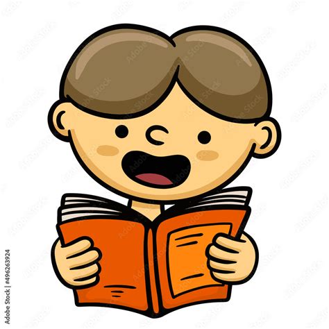 Child Reading Clipart