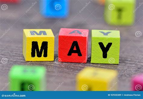 May word on table stock image. Image of month, letter - 92920389