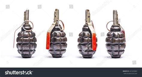 Fragmentation Grenade Isolated On White Backfround Stock Photo ...