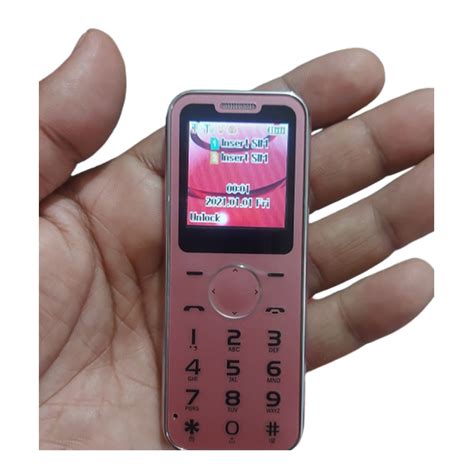 A1B Super Slim Dual Sim Card Phone - Rose Gold