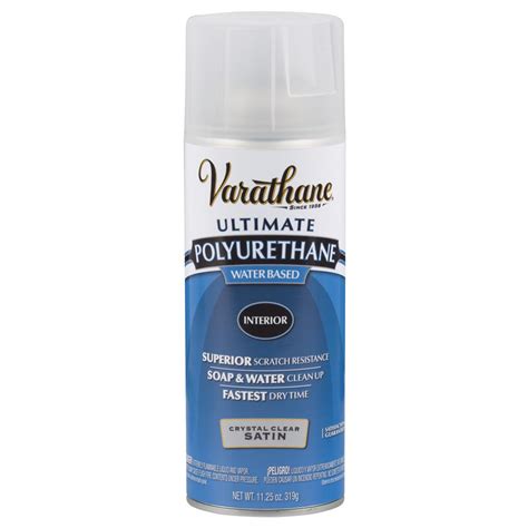 Varathane 11.25 oz. Clear Satin Water-Based Interior Polyurethane Spray Paint (6-Pack)-200281 ...