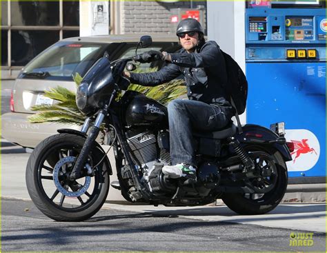 Photo: charlie hunnam motorcycle ride on emmys sunday 03 | Photo 2958670 | Just Jared