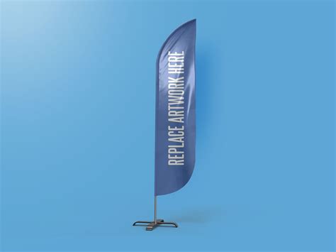 Feather Flag Banner Mockup - Mockup Love