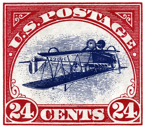 1918 Inverted Jenny Stamp Painting by Historic Image