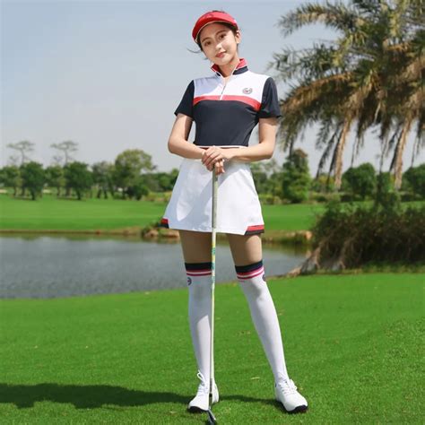 PGM Golf Women Summer Clothing Set Female Apparel Quick Dry Sports Wear ...