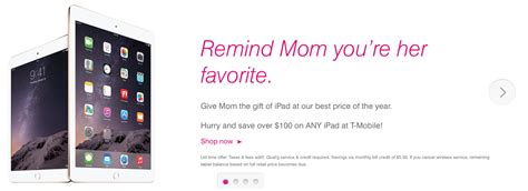 T-Mobile taking over $100 off all iPads for Mother's Day