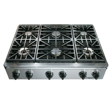 Shop Dacor Discovery 6-Burner Gas Cooktop (Stainless Steel) (Common: 36 ...