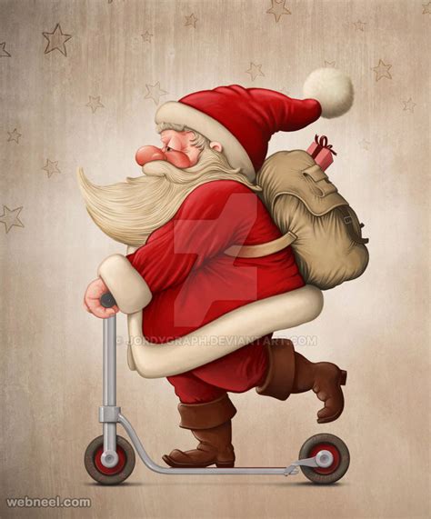 25 Funny Santa Claus Pictures and Digital Artworks for you