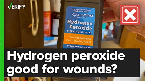 Don’t use hydrogen peroxide on wounds | verifythis.com