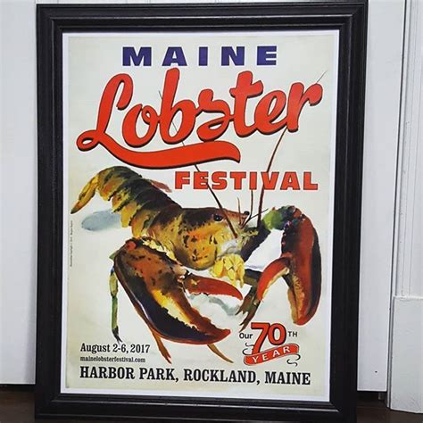 I am totally in love with this year's Maine Lobster Festival poster ...