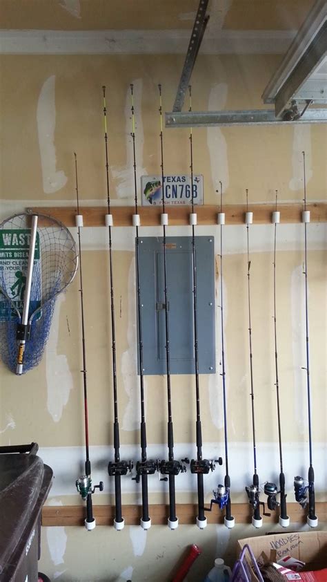 Pin by Adele Lind-Nichols on Creative Projects | Fishing pole holder, Fishing pole storage ...