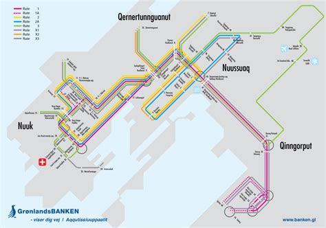 Transit Maps: Submission – Official Map: Bus Network of Nuuk, Greenland