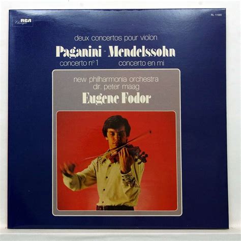 Paganini : violin concerto no.1 / mendelssohn : violin concerto in e by Eugene Fodor, LP ...