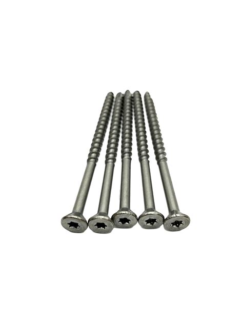 #12 × 4 inch stainless steel wood screws - Star Drive T17 point | Eagle ...