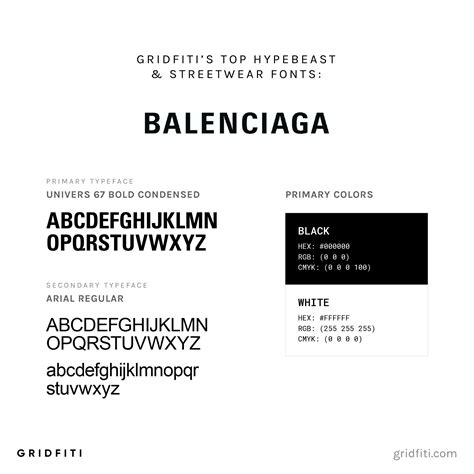 what font is used for balenciaga logo design