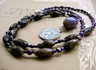 Aladdin's Cave necklace | Long necklace with dark, faceted l… | Flickr