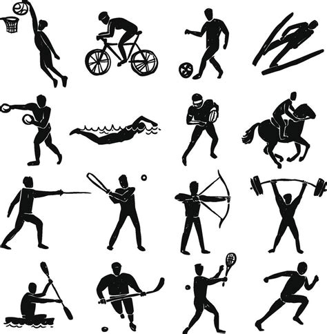 Sport Sketch People Set 37736975 Vector Art at Vecteezy