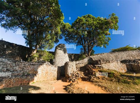 Great Zimbabwe ruins, Cinical Tower in "the Great Enclosure", ancient ...