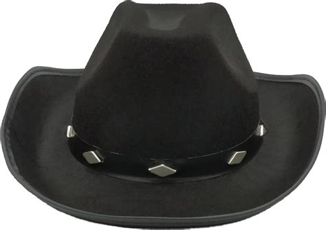 BLACK STANSMORE Cowboy Hat | Large Brim Wide Brim Men Women Hat Wool ...