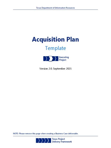 Acquisition Plan Template - Updated 9.1.21 | PDF | Procurement ...