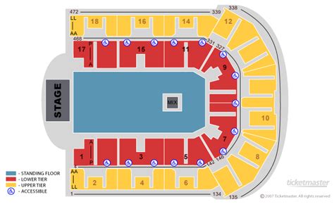 Def Leppard Seating Plan - Liverpool Echo Arena