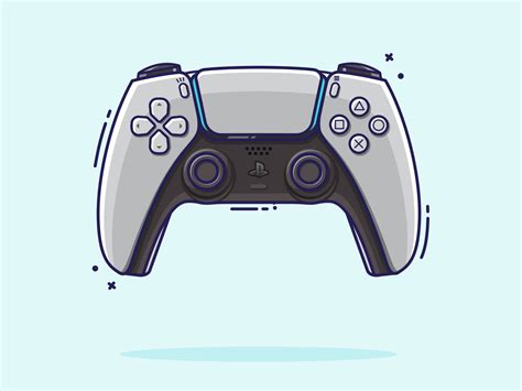 PS5 Dualsense Flat Illustration by Atharva Jumde on Dribbble