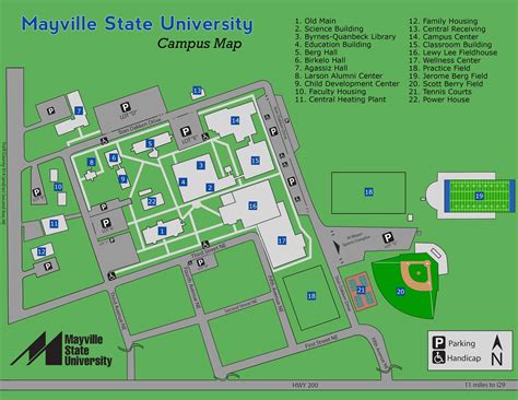 Campus Map :: Mayville State University :: Mayville, ND