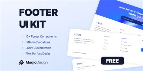 Footer UI Kit Template | Figma