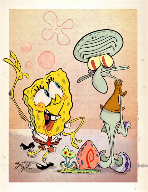 Spongebob and Squidward by Themrock on DeviantArt