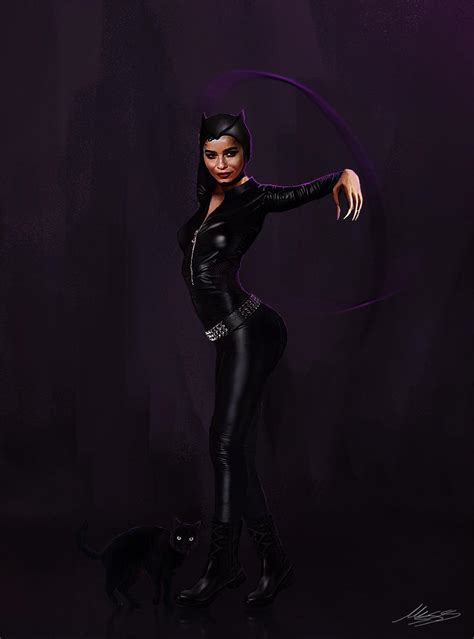 [Artwork] My fan art of Zoe Kravitz as Catwoman : r/DCcomics