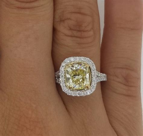 5 Carat Cushion Cut Diamond Engagement Ring | Ara Diamonds