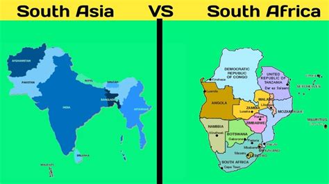 South Asia vs Southern Africa full Comparison based on facts 69/69 in Urdu/Hindi - YouTube