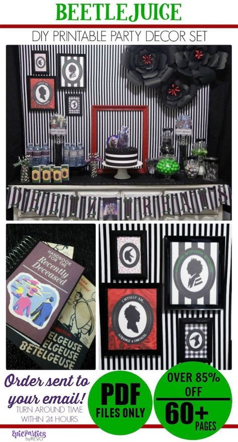 Beetlejuice Party Printable | Beetlejuice Decorations | Beetlejuice ...