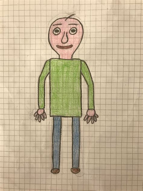 Here's a Fanart of Baldi :) : r/BaldisBasicsEdu