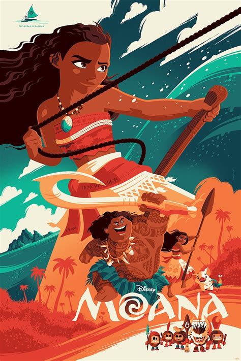 Moana - Tom Whalen ---- | Disney, Disney posters, Disney movie posters