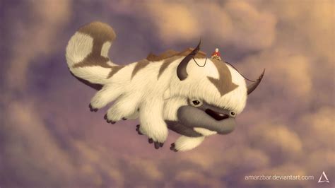 Aang and Appa Soaring the Skies by Amarzbar on DeviantArt