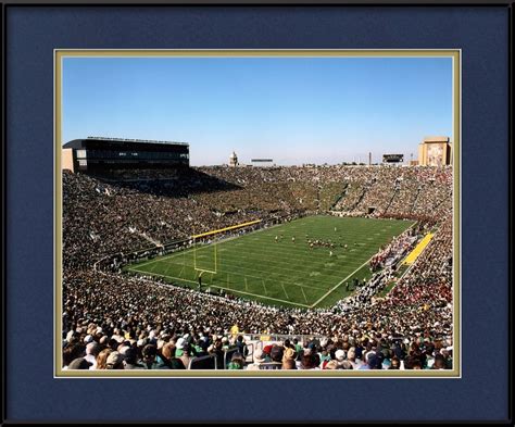 Notre Dame Football Stadium Photo | Big 10 Football Framed Print