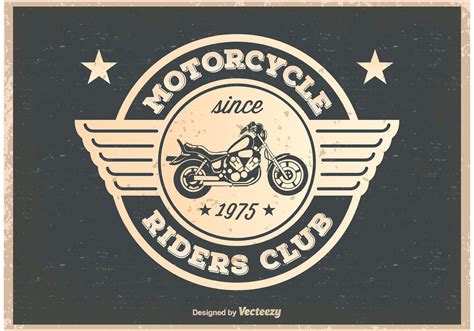 Vintage Motorcycle Riders Poster - Download Free Vector Art, Stock ...