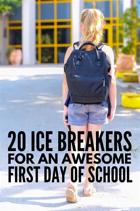 Getting to Know Each Other: 20 First Day of School Icebreakers for Kids ...