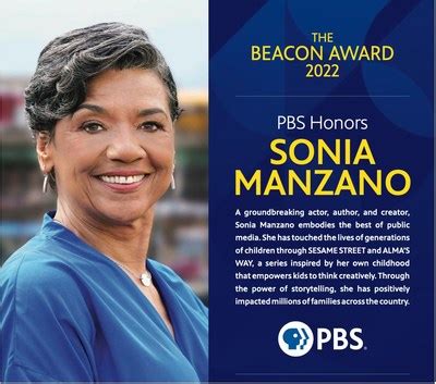 PBS Honors Sonia Manzano with the 2022 Beacon Award