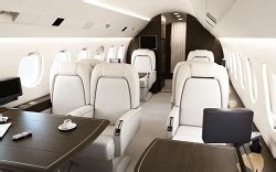 Jet Airlines: Dassault Falcon 2000 interior