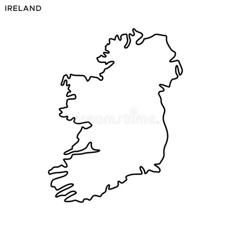 Outline Map Ireland Stock Illustrations – 6,998 Outline Map Ireland ...