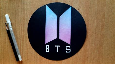 Make BTS Logo Sticker / BTS Logo Drawing / BTS drawings /How to Make ...